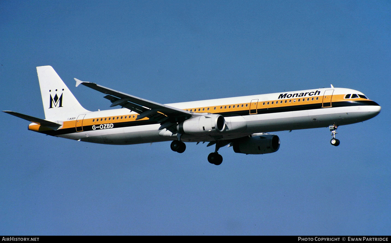 Aircraft Photo of G-OZBD | Airbus A321-231 | Monarch Airlines | AirHistory.net #842769