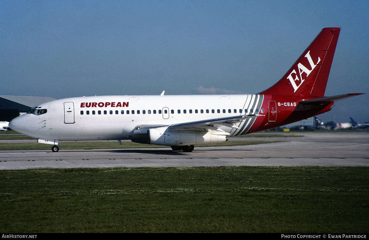 Aircraft Photo of G-CEAG | Boeing 737-229/Adv | European Aircharter - EAL/EAC | AirHistory.net #842770