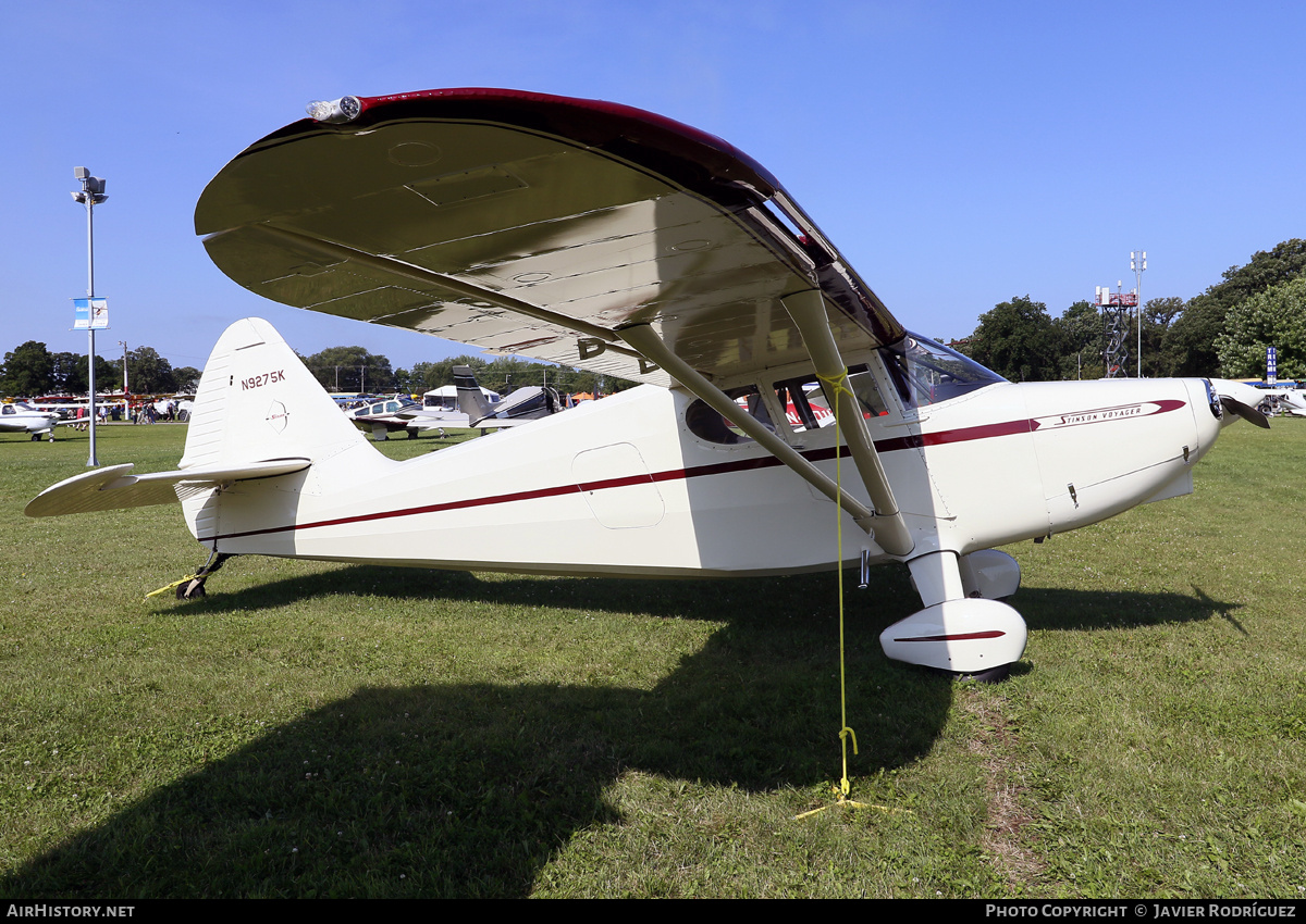 Aircraft Photo of N9275K | Stinson 108-2 | AirHistory.net #842792