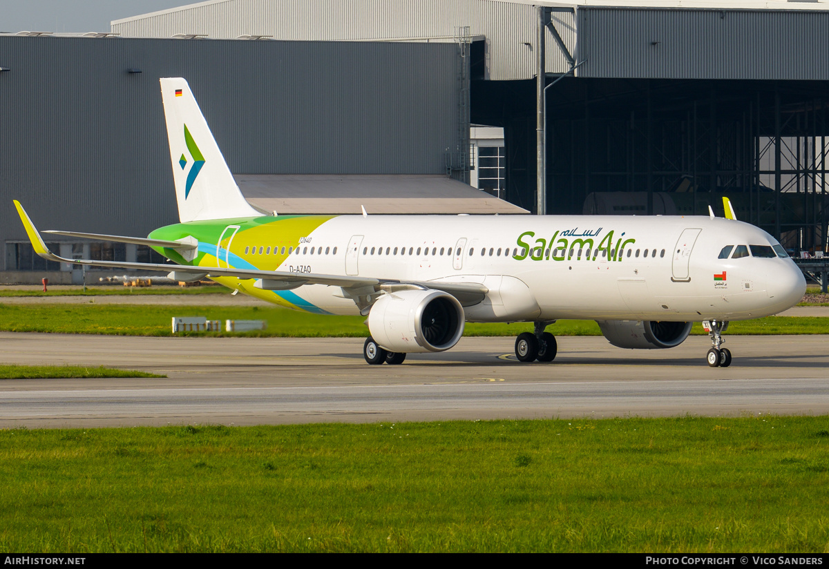 Aircraft Photo of D-AZAO | Airbus A321-253NX | Salam Air | AirHistory.net #842818