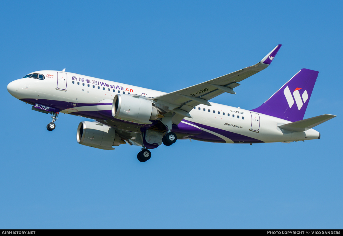 Aircraft Photo of B-32MF | Airbus A319-153N | West Air | AirHistory.net #842821