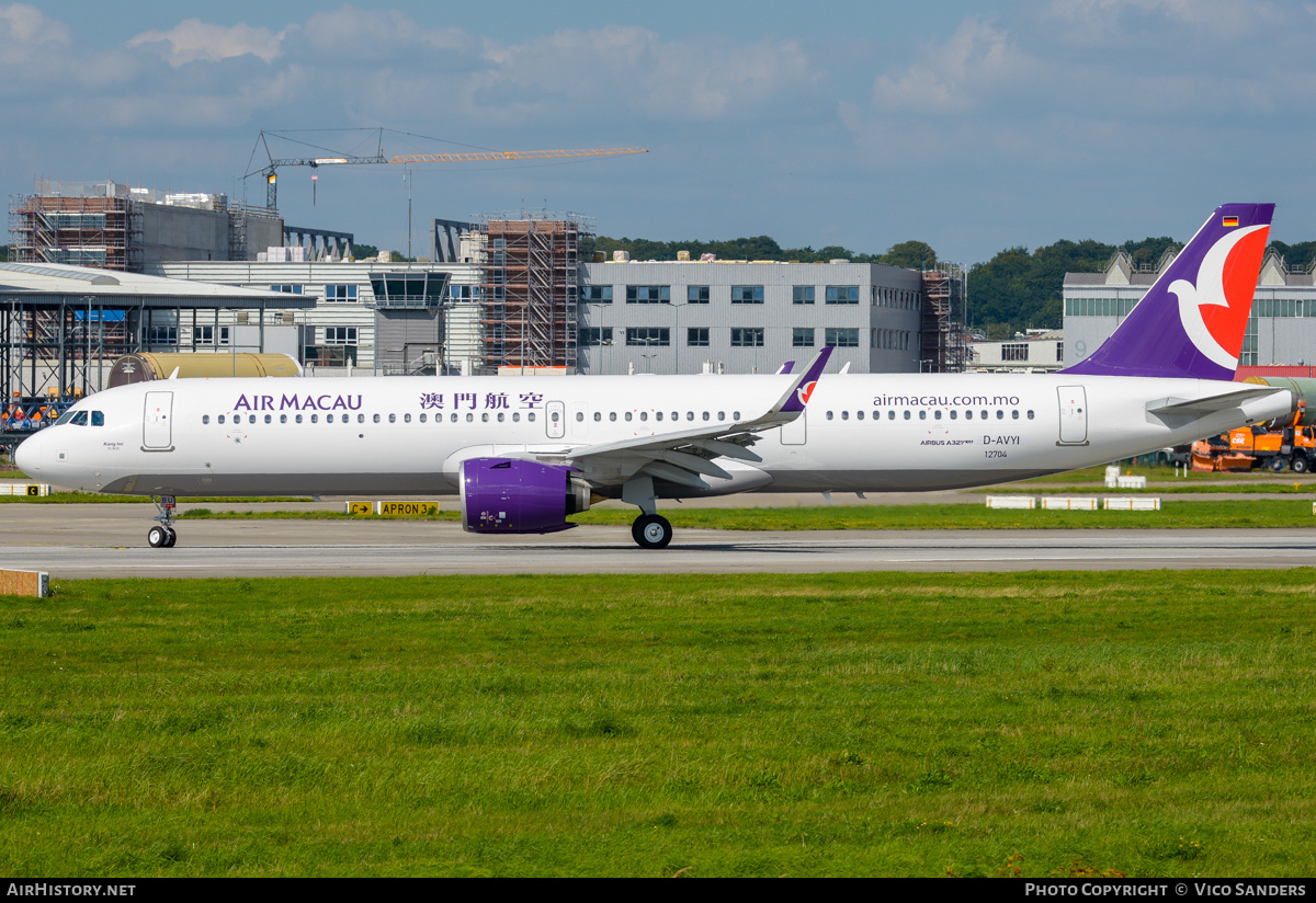 Aircraft Photo of D-AVYI | Airbus A321-271NX | Air Macau | AirHistory.net #842830