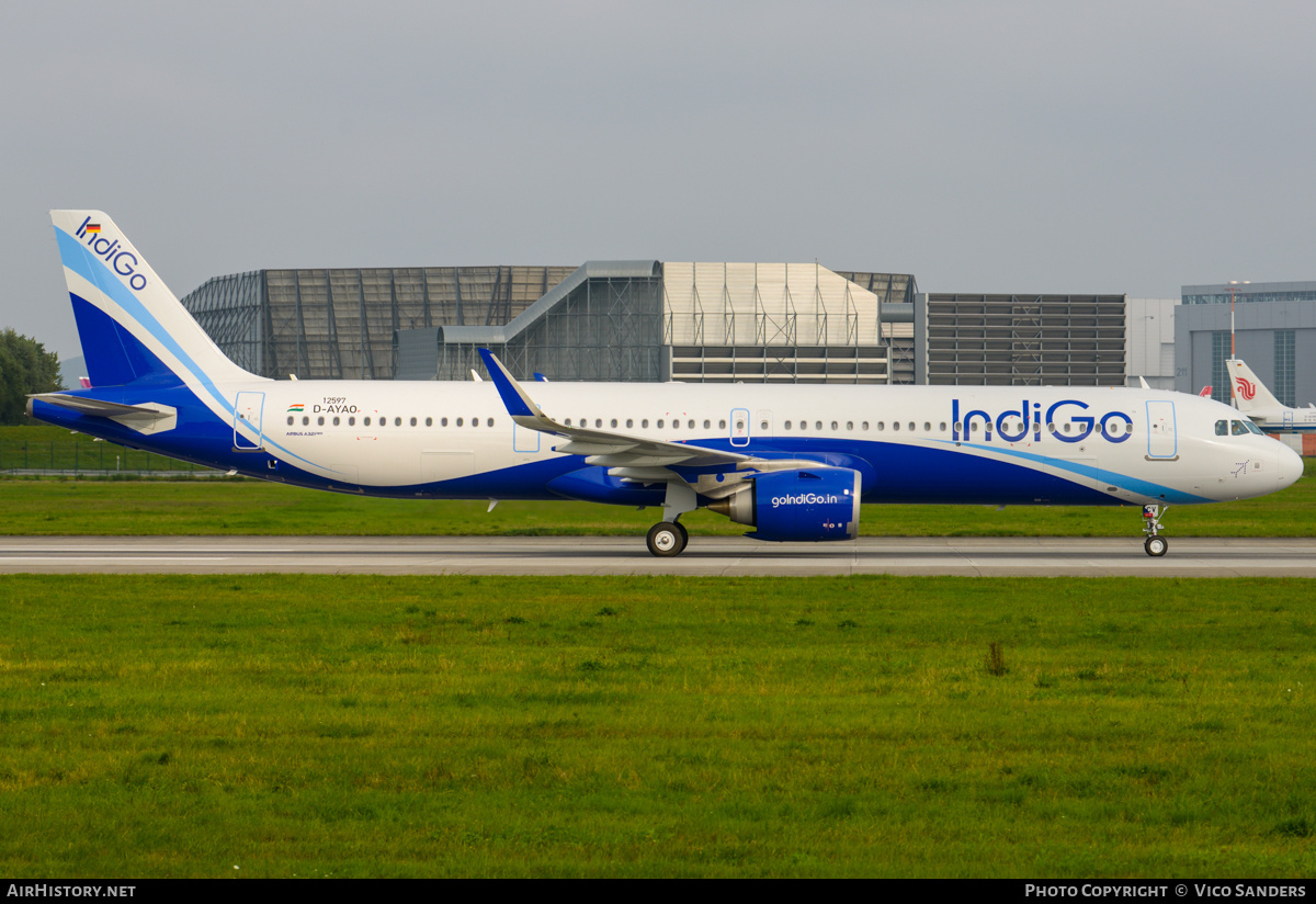 Aircraft Photo of D-AYAO | Airbus A321-251NX | IndiGo | AirHistory.net #842847