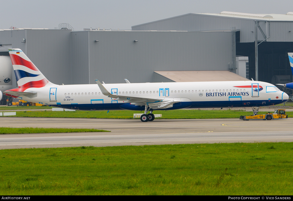 Aircraft Photo of D-AVYY | Airbus A321-251NX | British Airways | AirHistory.net #842857