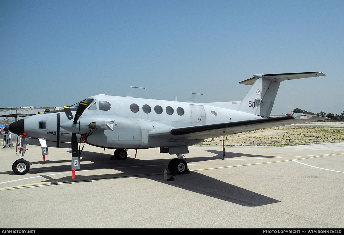Aircraft Photo of 501 | Beech B200 Zufit 1 | Israel - Air Force | AirHistory.net #842940
