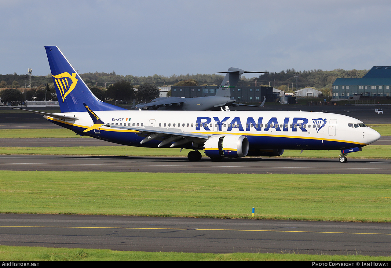 Aircraft Photo of EI-HGX | Boeing 737-8200 Max 200 | Ryanair | AirHistory.net #842946