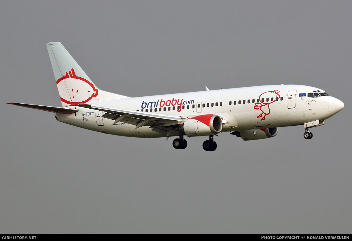 Aircraft Photo of G-TOYG | Boeing 737-36N | Bmibaby | AirHistory.net #842960