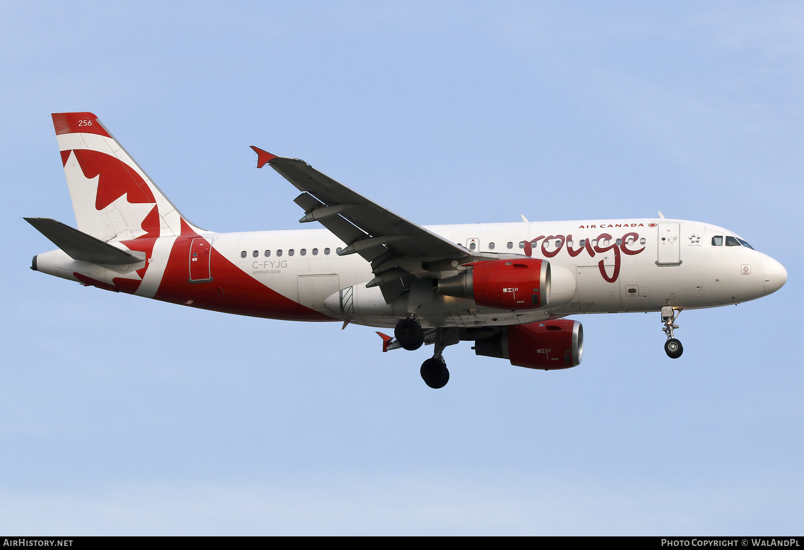 Aircraft Photo of C-FYJG | Airbus A319-114 | Air Canada Rouge | AirHistory.net #842982