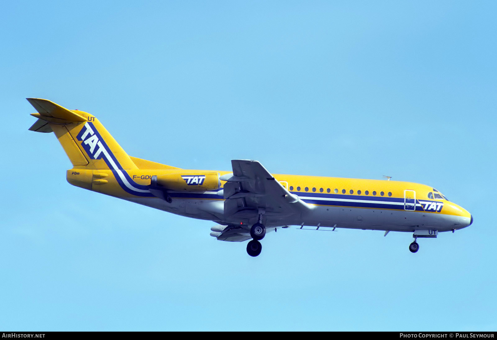 Aircraft Photo of F-GDUT | Fokker F28-2000 Fellowship | TAT - Transport Aérien Transrégional | AirHistory.net #842985