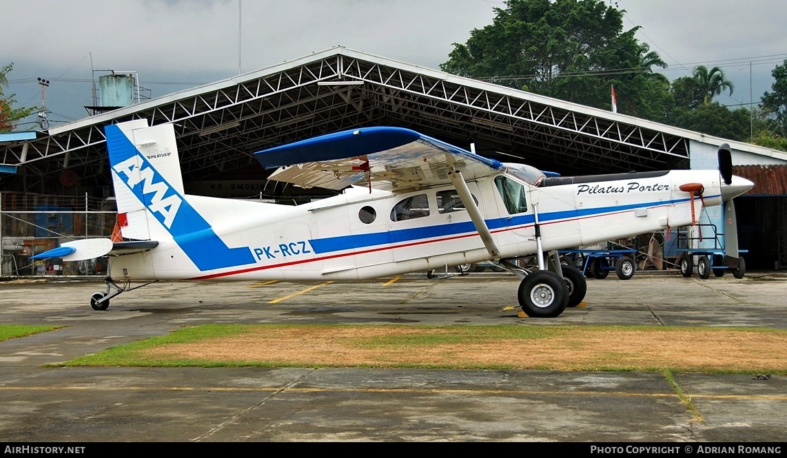 Aircraft Photo of PK-RCZ | Pilatus PC-6/B2/34-H4 Turbo Porter | AMA - Associated Mission Aviation | AirHistory.net #842992