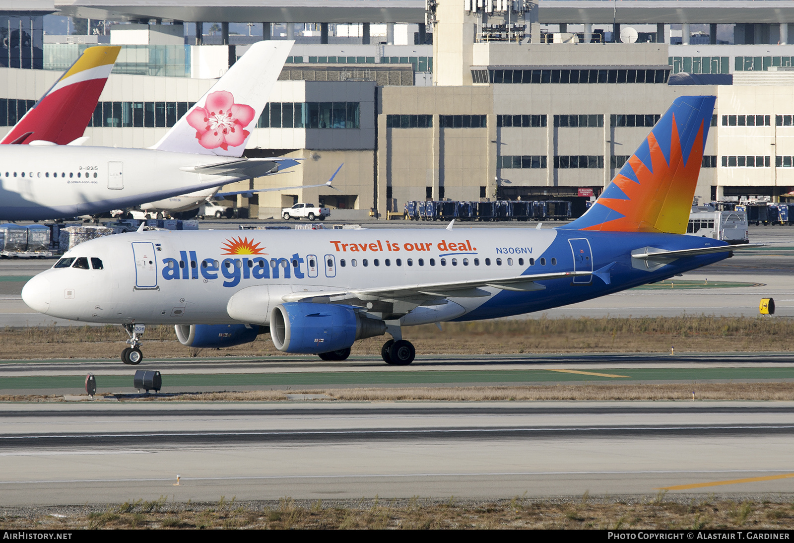 Aircraft Photo of N306NV | Airbus A319-111 | Allegiant Air | AirHistory.net #843067