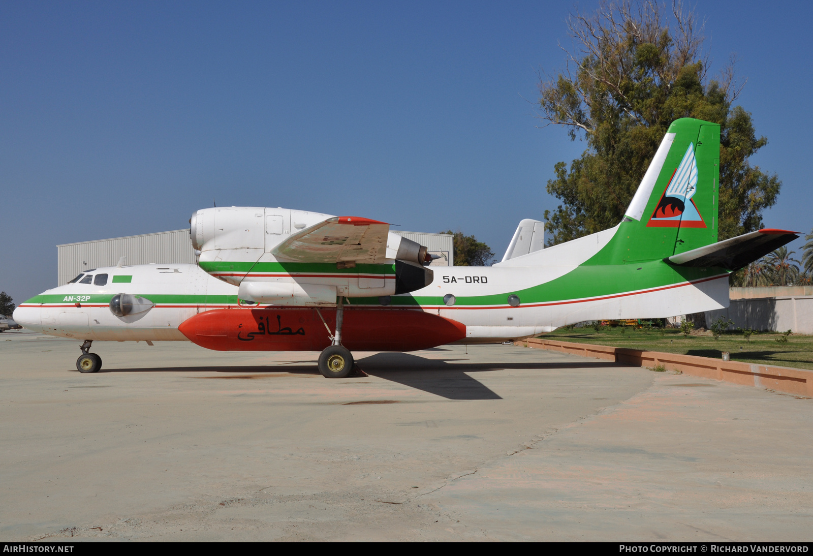 Aircraft Photo of 5A-DRD | Antonov An-32P Firekiller | Libya Fire Department | AirHistory.net #843069