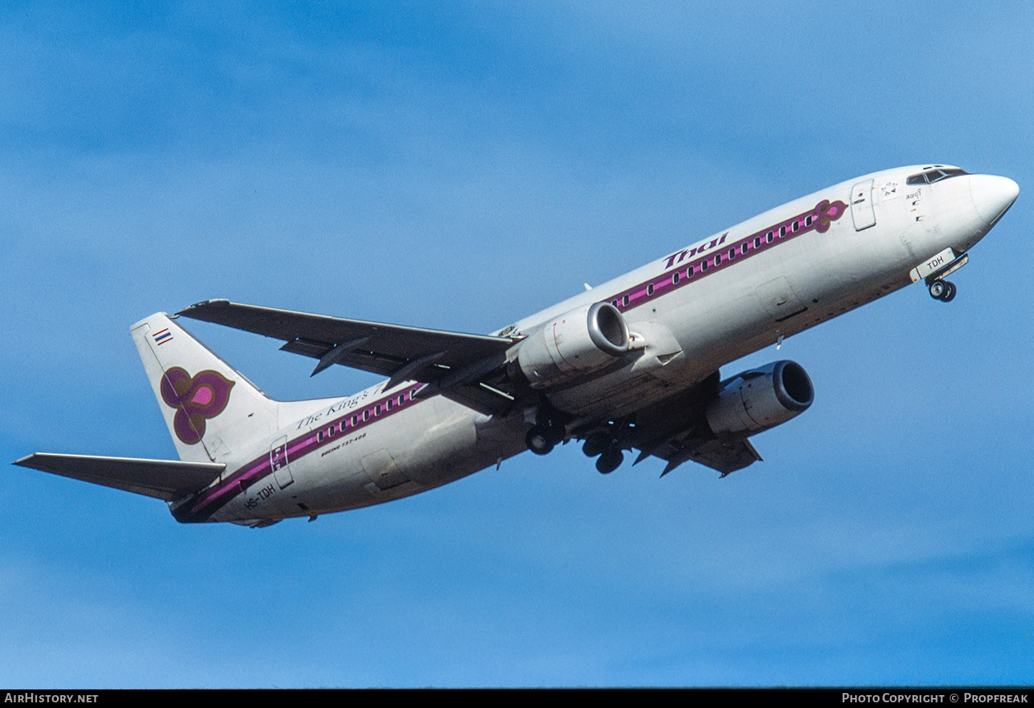 Aircraft Photo of HS-TDH | Boeing 737-4D7 | Thai Airways International | AirHistory.net #843182