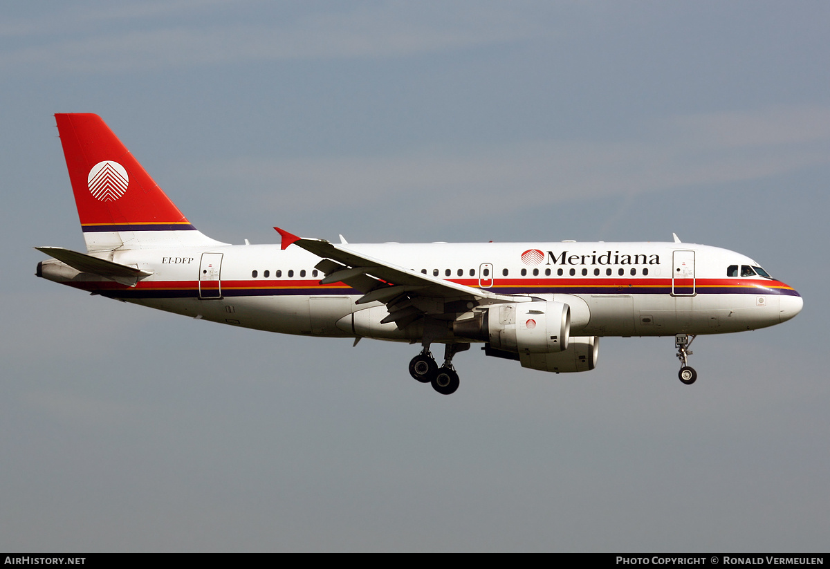 Aircraft Photo of EI-DFP | Airbus A319-112 | Meridiana | AirHistory.net #843198