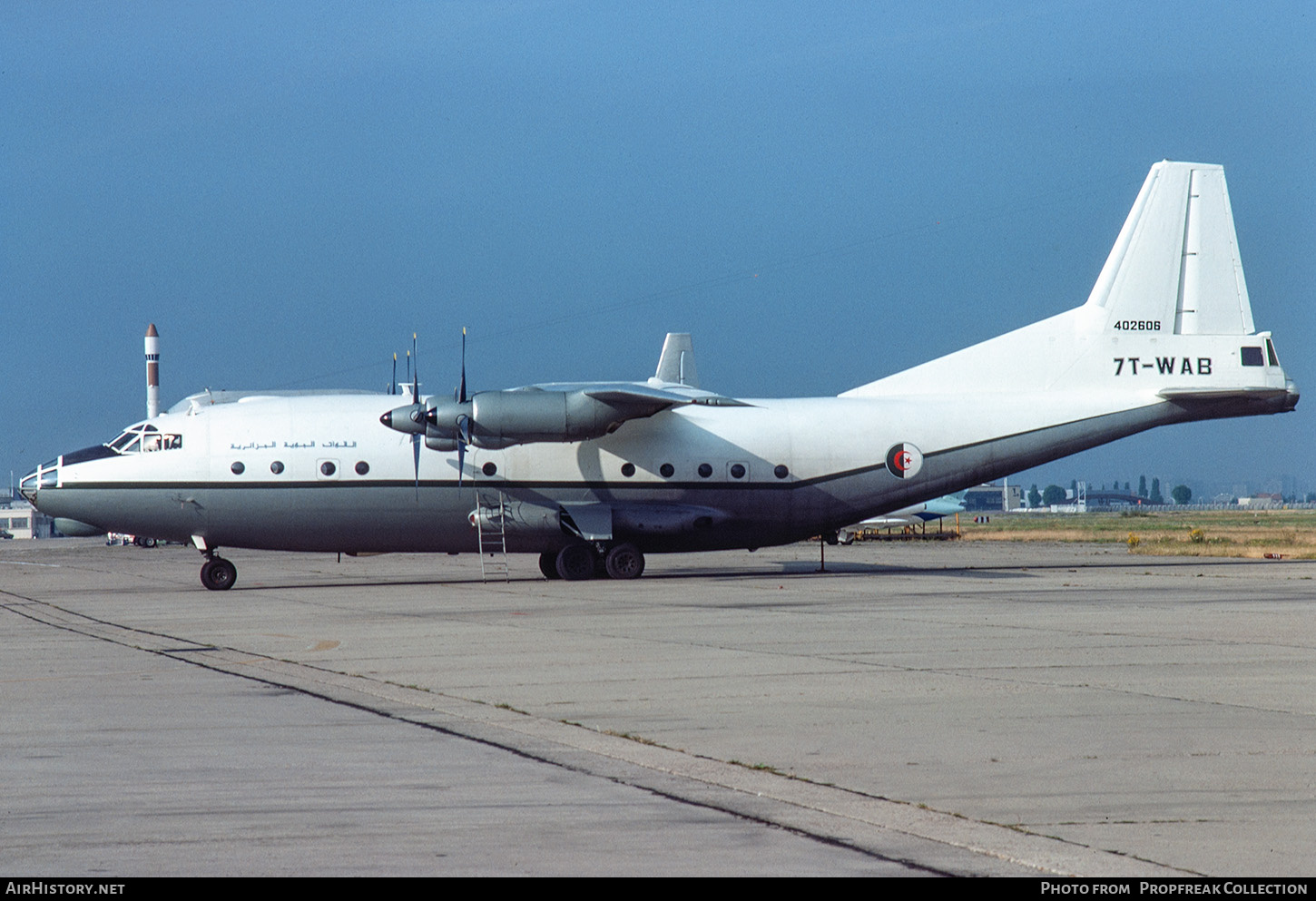 Aircraft Photo of 7T-WAB | Antonov An-12B | Algeria - Air Force | AirHistory.net #843201