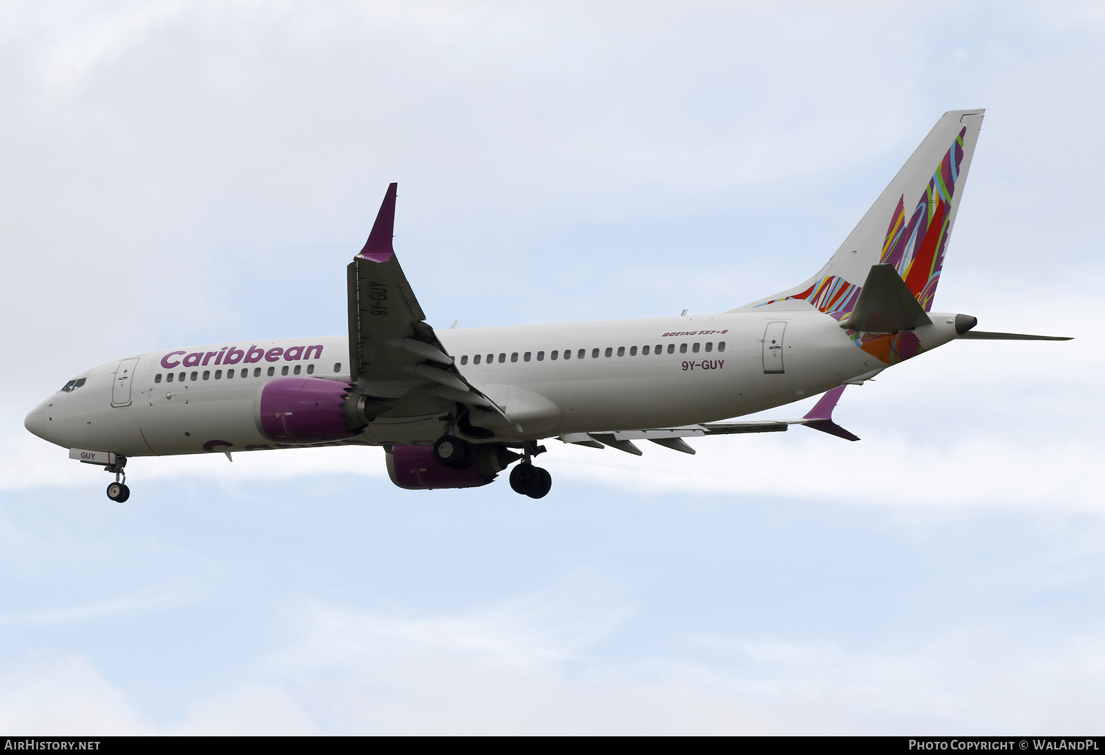 Aircraft Photo of 9Y-GUY | Boeing 737-8 Max 8 | Caribbean Airlines | AirHistory.net #843308