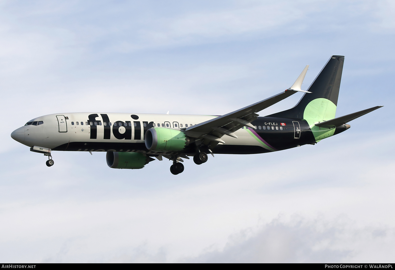 Aircraft Photo of C-FLEJ | Boeing 737-8 Max 8 | Flair Airlines | AirHistory.net #843348