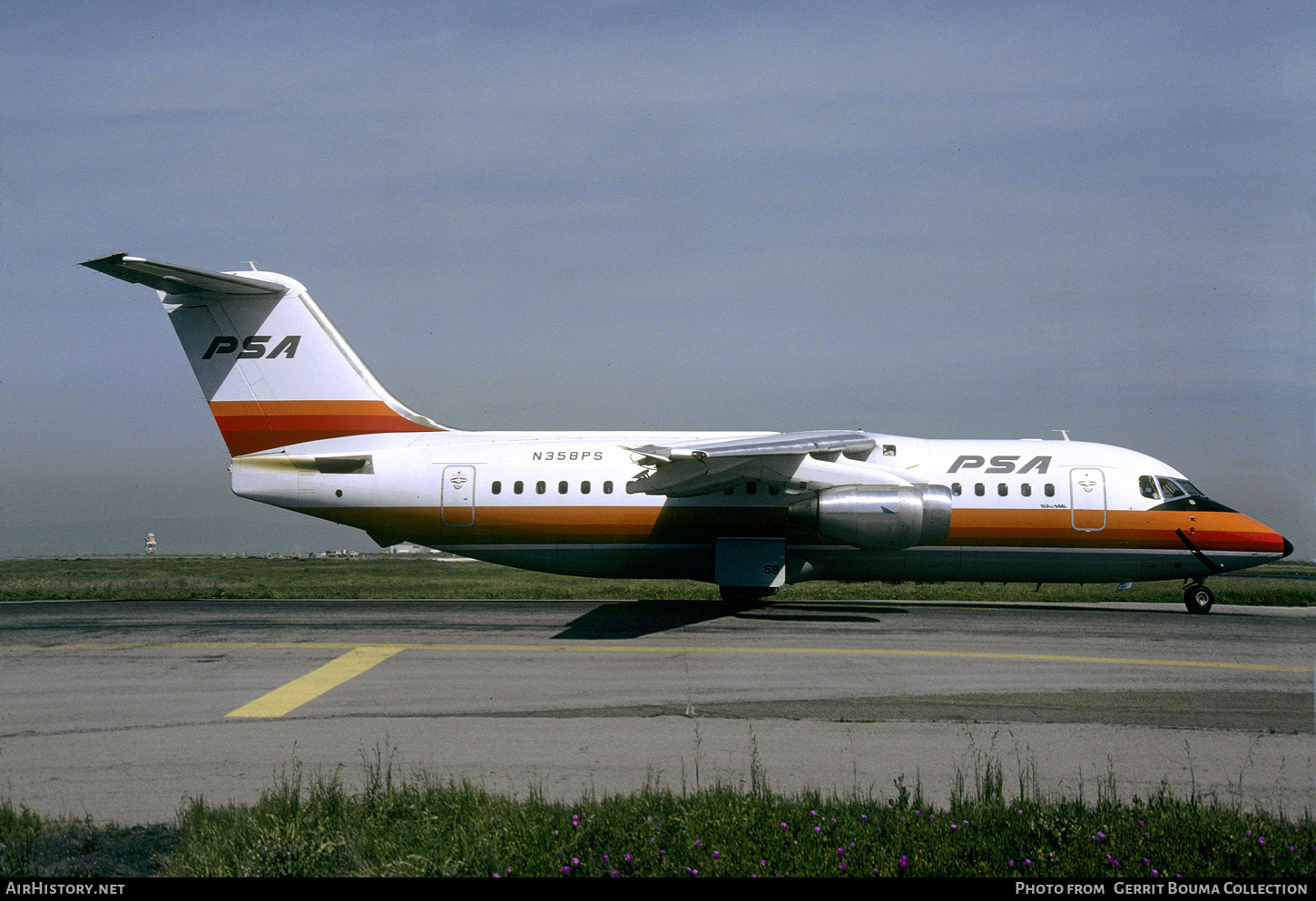 Aircraft Photo of N358PS | British Aerospace BAe-146-200A | PSA - Pacific Southwest Airlines | AirHistory.net #843383