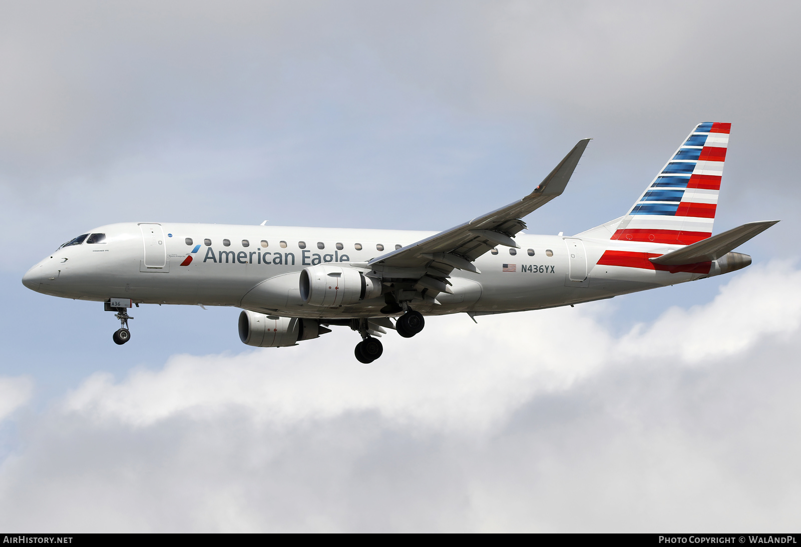 Aircraft Photo of N436YX | Embraer 175LR (ERJ-170-200LR) | American Eagle | AirHistory.net #843410