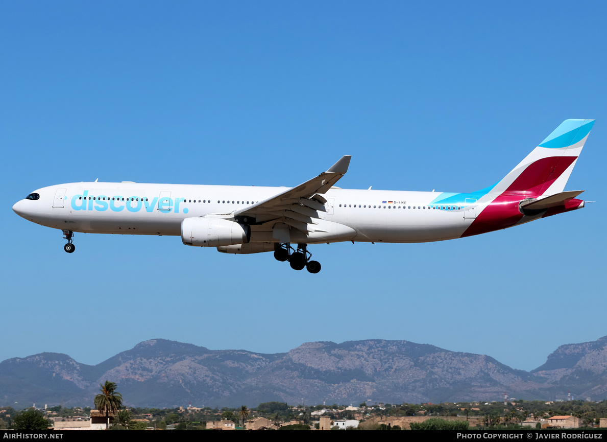 Aircraft Photo of D-AIKE | Airbus A330-343 | Discover Airlines | AirHistory.net #843437