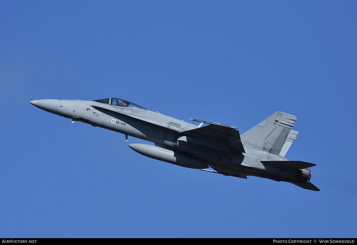 Aircraft Photo of HN-422 | McDonnell Douglas F/A-18C Hornet | Finland - Air Force | AirHistory.net #843470