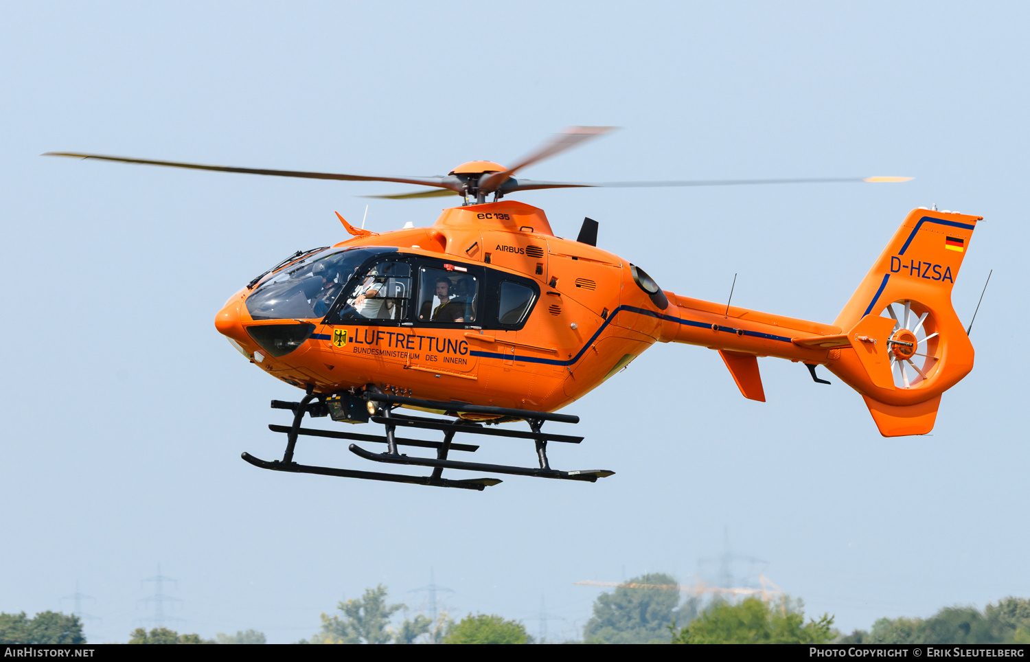 Aircraft Photo of D-HZSA | Eurocopter EC-135T-2+ | Luftrettung - Bundesministerium des Innern | AirHistory.net #843501