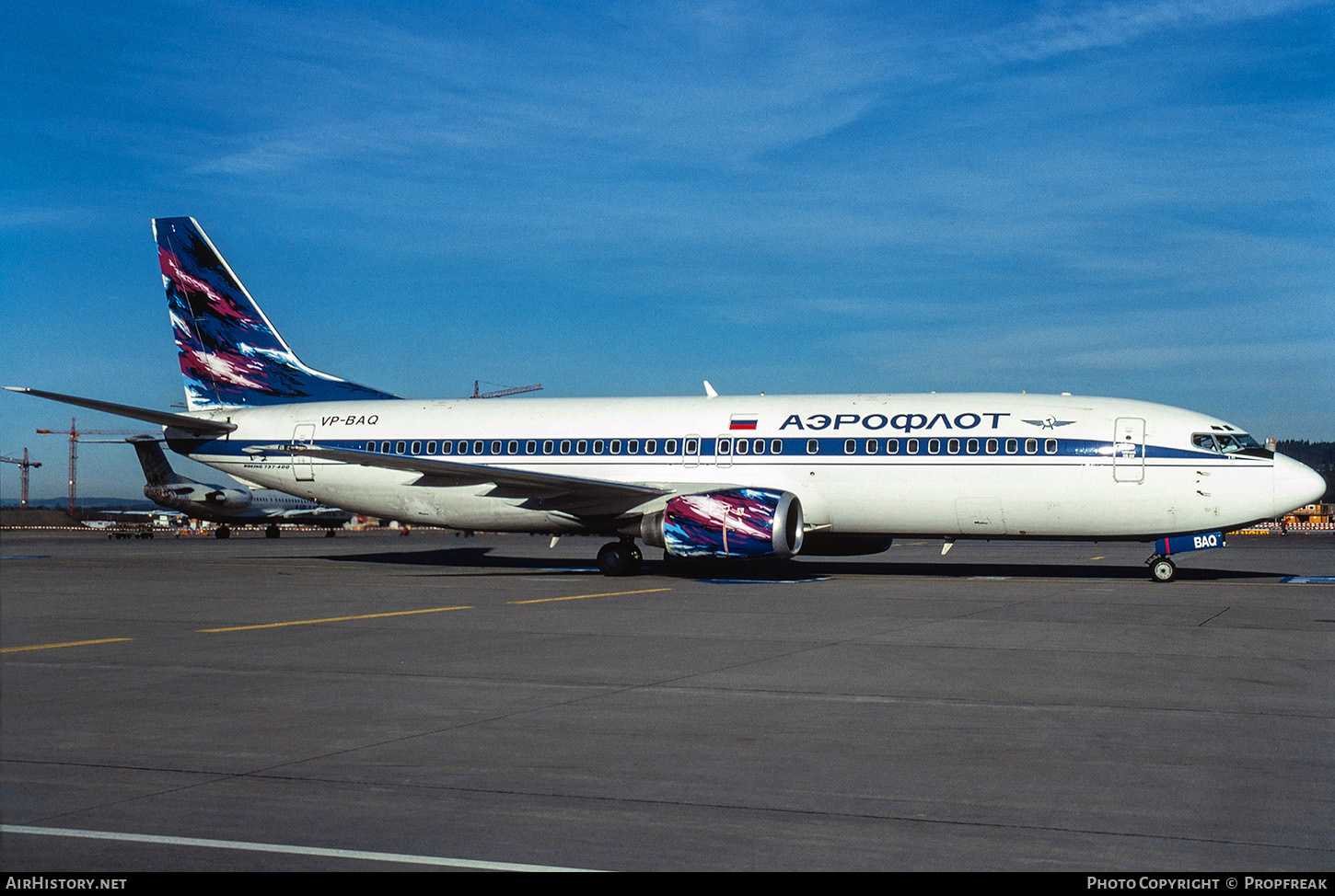 Aircraft Photo of VP-BAQ | Boeing 737-4M0 | Aeroflot | AirHistory.net #843545