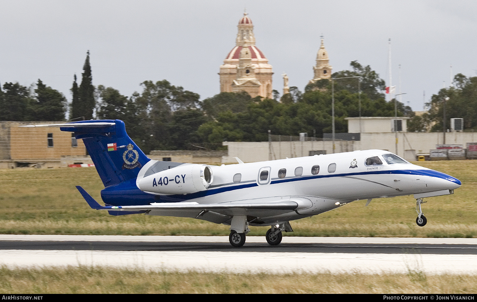 Aircraft Photo of A4O-CY | Embraer EMB-505 Phenom 300 | Oman - Police | AirHistory.net #843555
