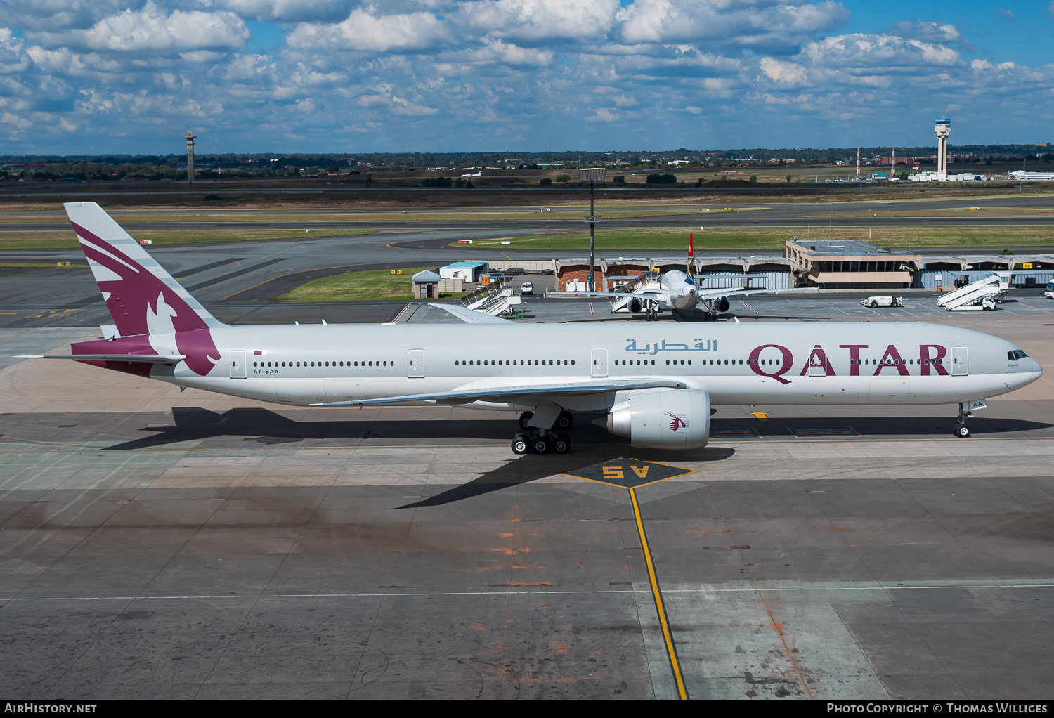 Aircraft Photo of A7-BAA | Boeing 777-3DZ/ER | Qatar Airways | AirHistory.net #843557