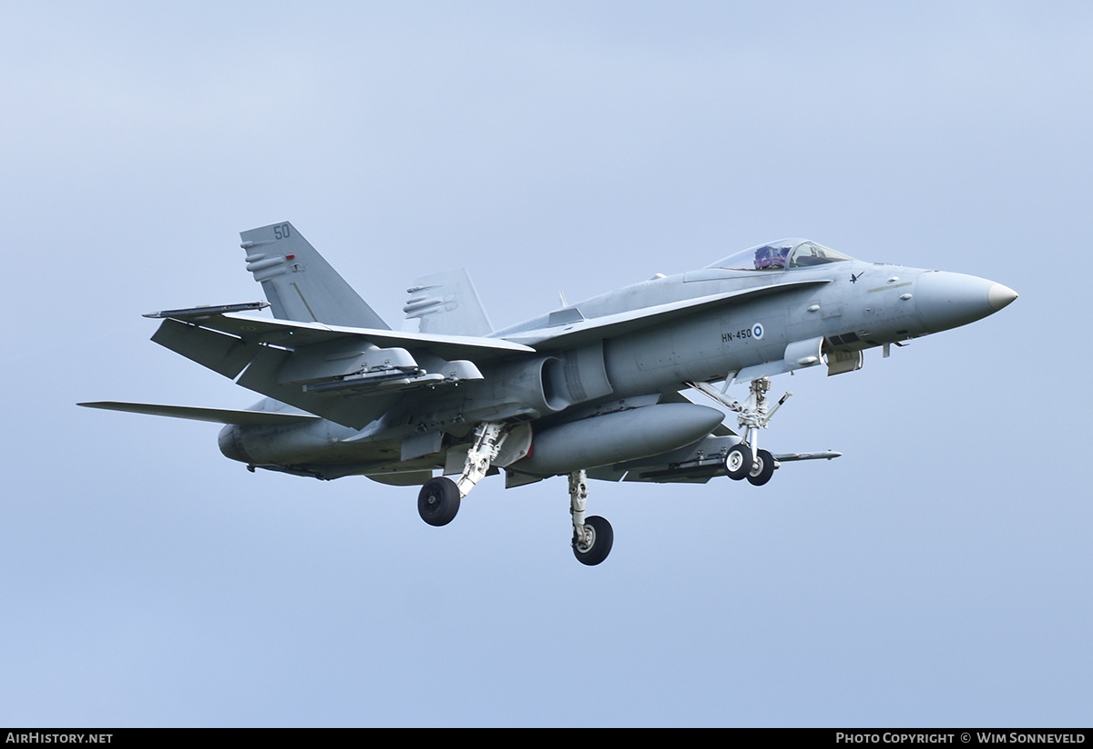 Aircraft Photo of HN-450 | McDonnell Douglas F/A-18C Hornet | Finland - Air Force | AirHistory.net #843592