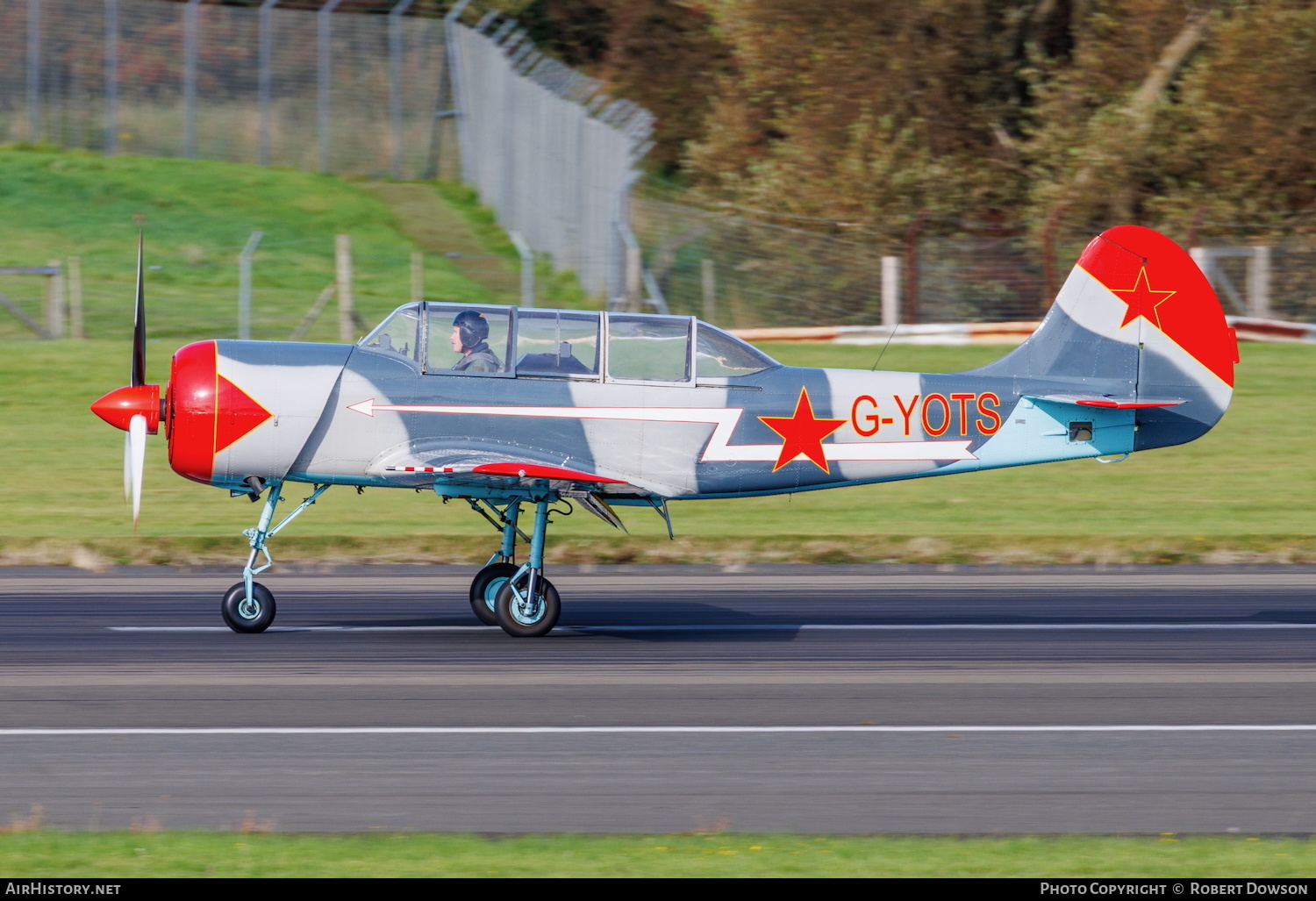 Aircraft Photo of G-YOTS | Yakovlev Yak-52 | Soviet Union - Air Force | AirHistory.net #843696