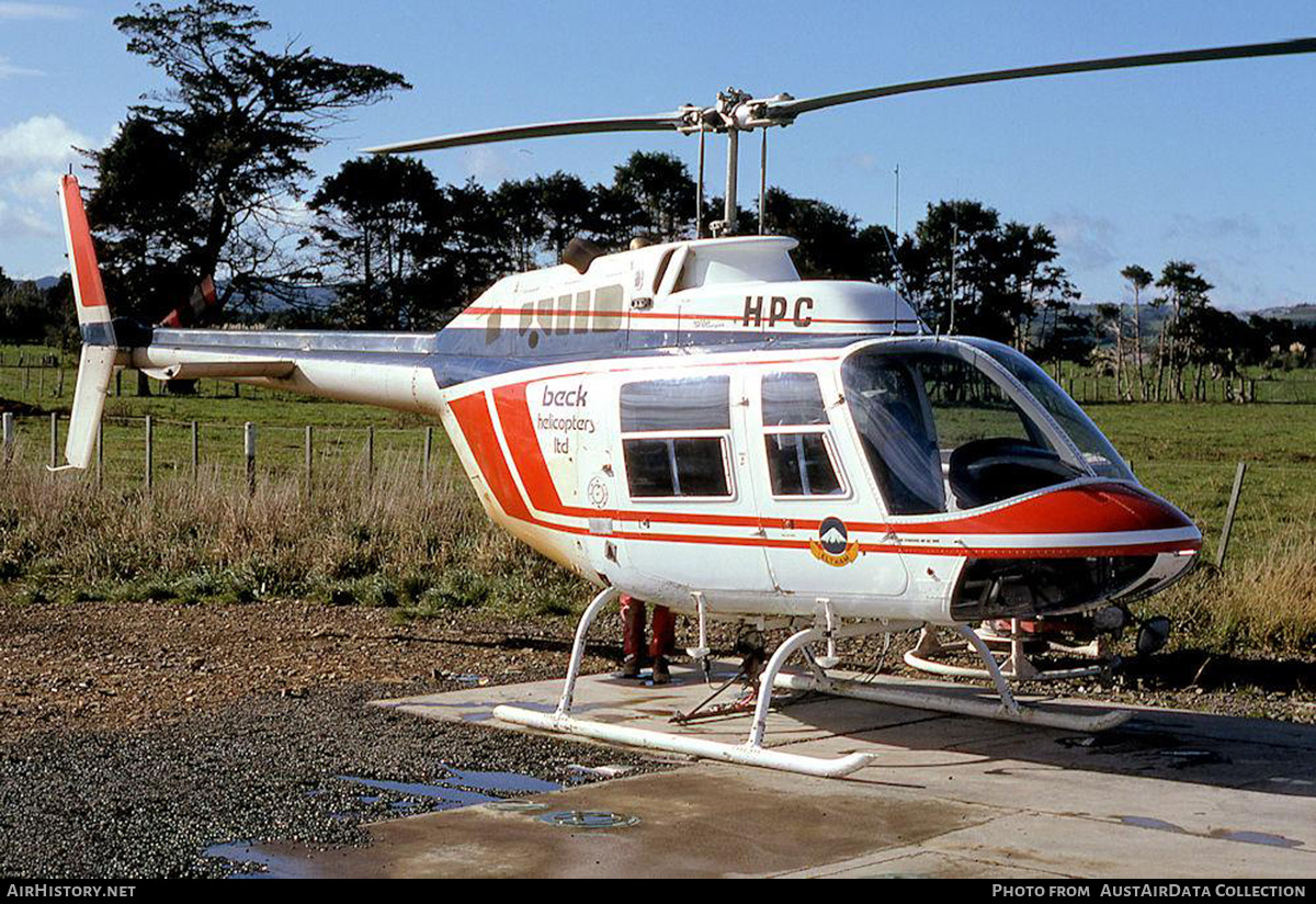 Aircraft Photo of ZK-HPC / HPC | Bell 206B-2 JetRanger II | Beck Helicopters | AirHistory.net #843702