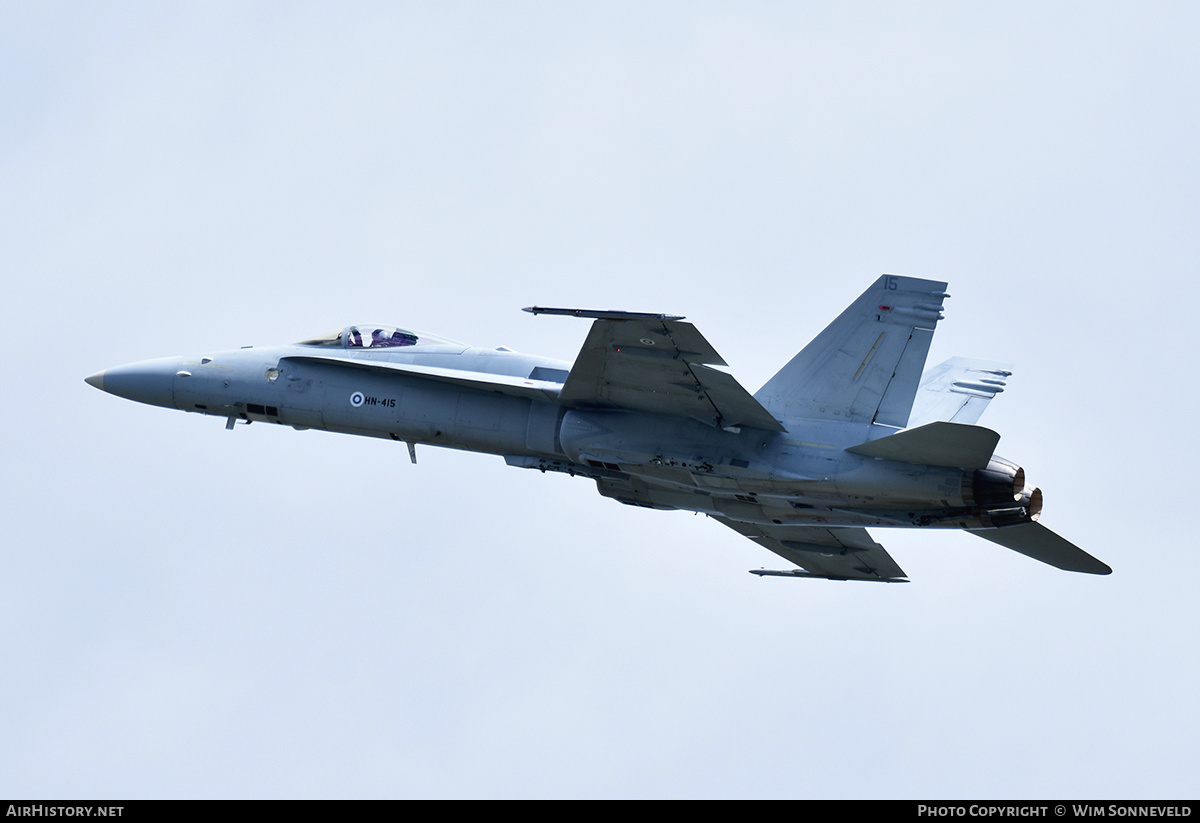 Aircraft Photo of HN-415 | McDonnell Douglas F/A-18C Hornet | Finland - Air Force | AirHistory.net #843727