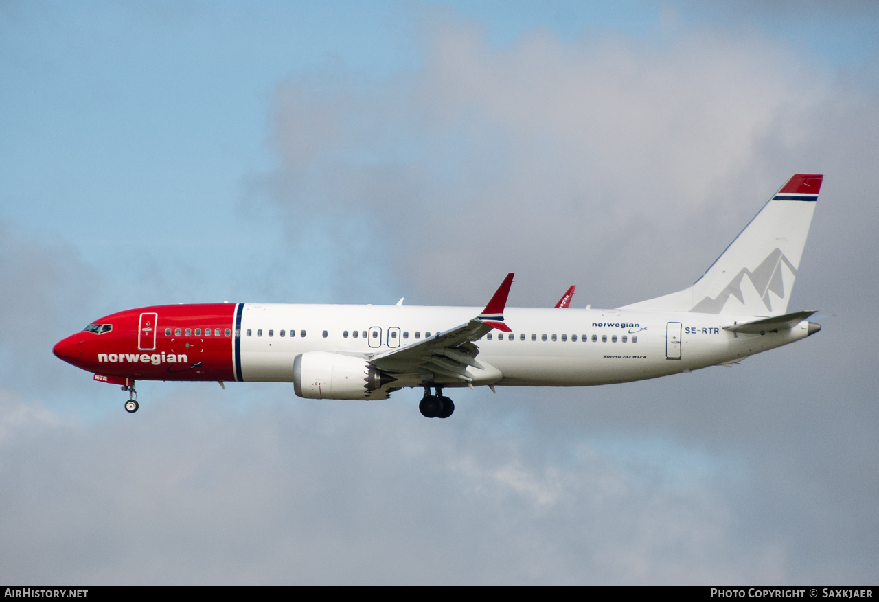 Aircraft Photo of SE-RTR | Boeing 737-8 Max 8 | Norwegian | AirHistory.net #843841