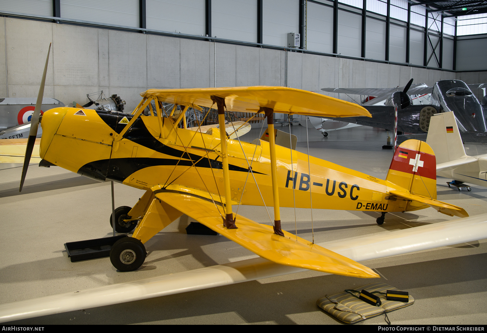 Aircraft Photo of D-EMAU / HB-USC | Bucker Bu-131D-2 Jungmann | AirHistory.net #843869