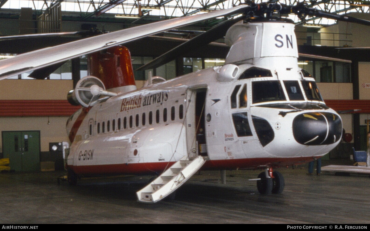 Aircraft Photo of G-BISN | Boeing Vertol 234LR | British Airways Helicopters | AirHistory.net #843905