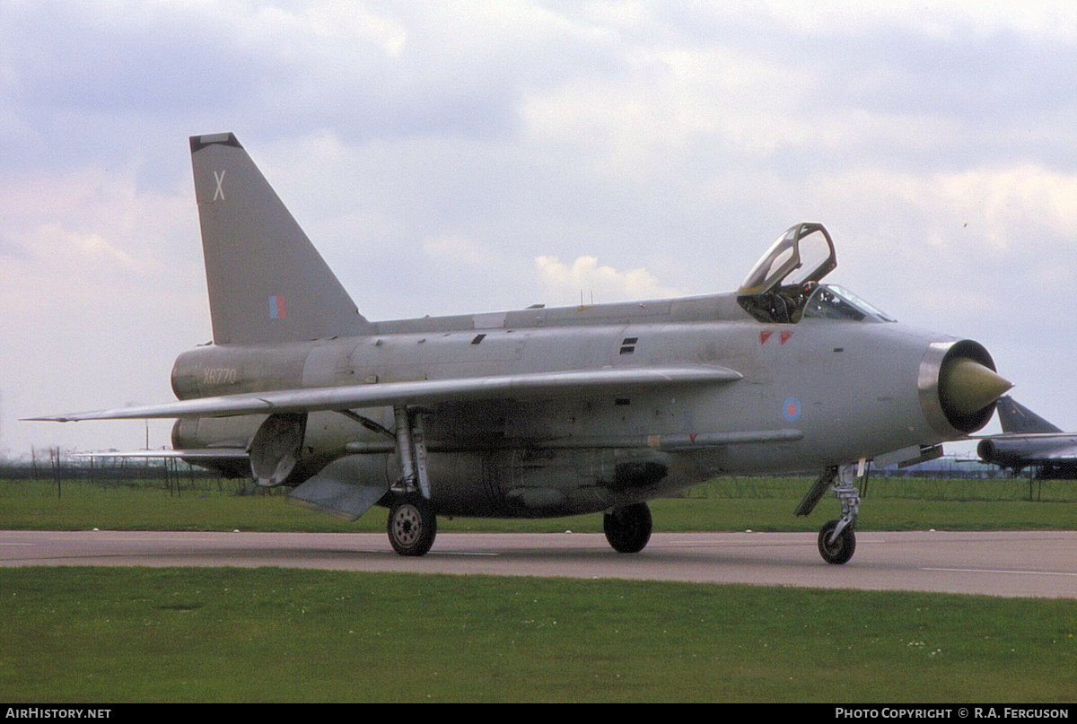 Aircraft Photo of XR770 | English Electric Lightning F6 | UK - Air Force | AirHistory.net #843923