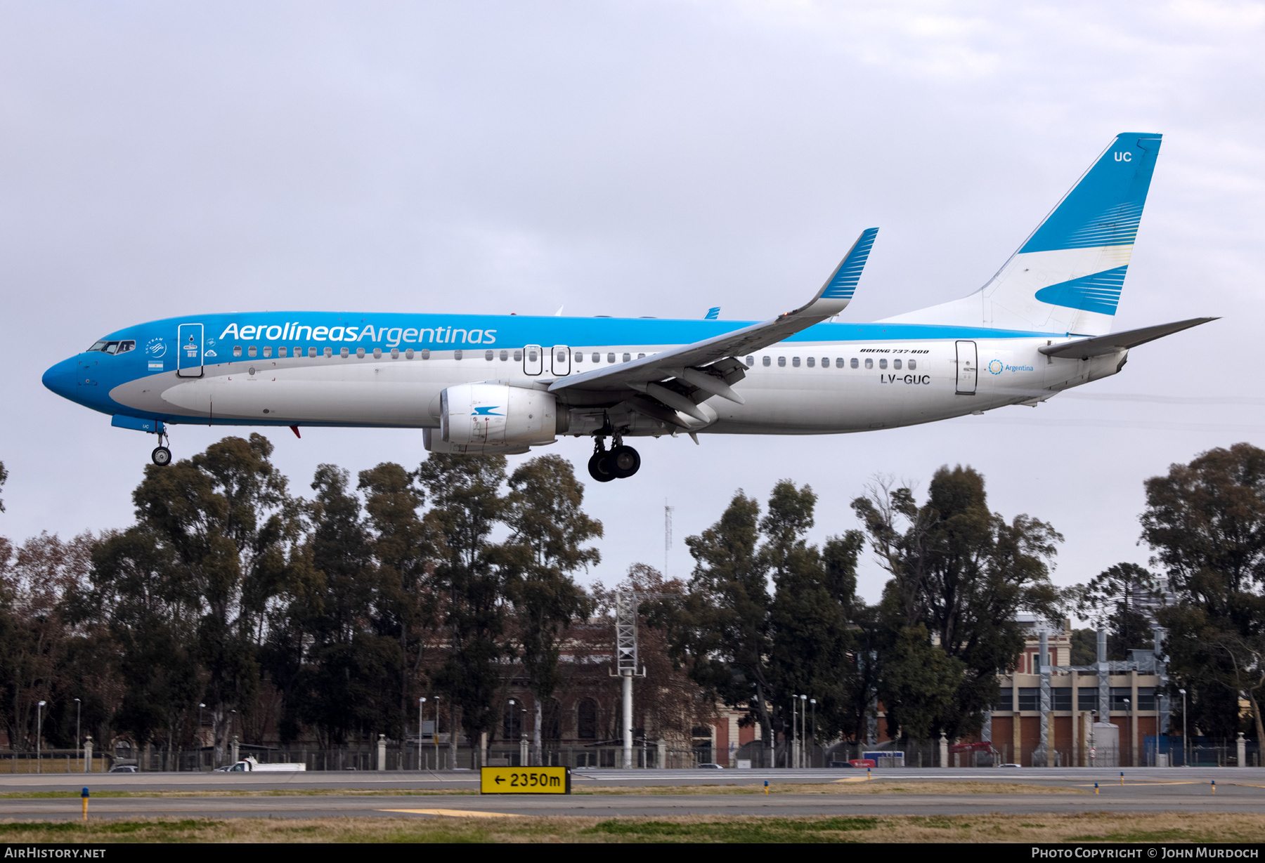 Aircraft Photo of LV-GUC | Boeing 737-8SH | Aerolíneas Argentinas | AirHistory.net #843924