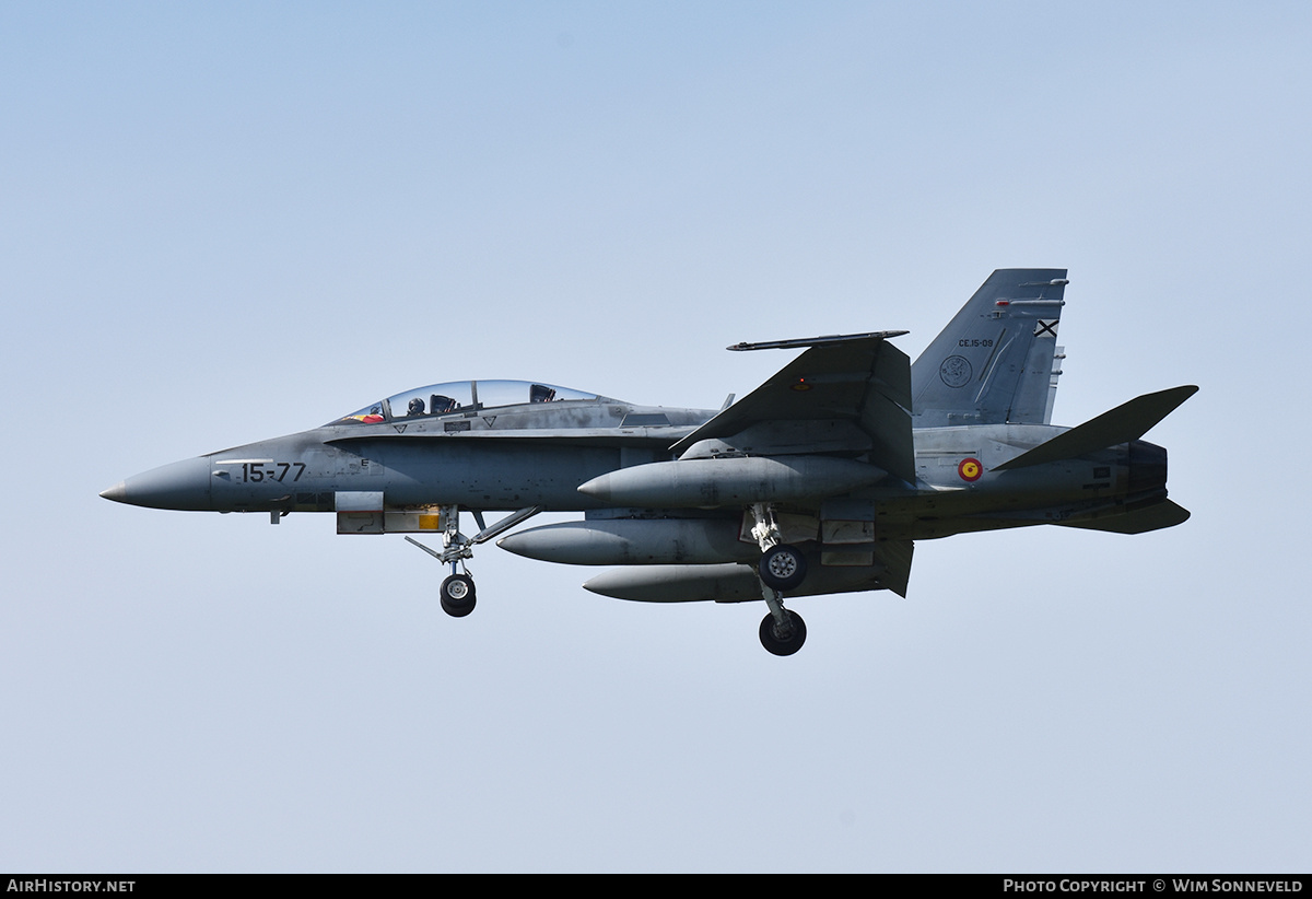Aircraft Photo of CE.15-09 | McDonnell Douglas EF-18BM Hornet | Spain - Air Force | AirHistory.net #843932