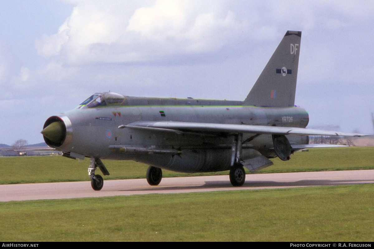 Aircraft Photo of XR726 | English Electric Lightning F6 | UK - Air Force | AirHistory.net #843960