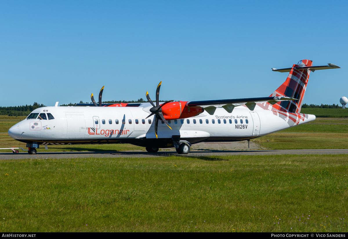 Aircraft Photo of N1126V | ATR ATR-72-600 (ATR-72-212A) | Loganair | AirHistory.net #843988