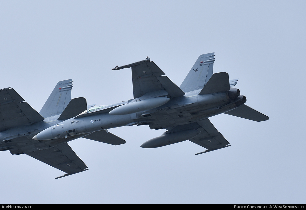 Aircraft Photo of HN-421 | McDonnell Douglas F/A-18C Hornet | Finland - Air Force | AirHistory.net #843992
