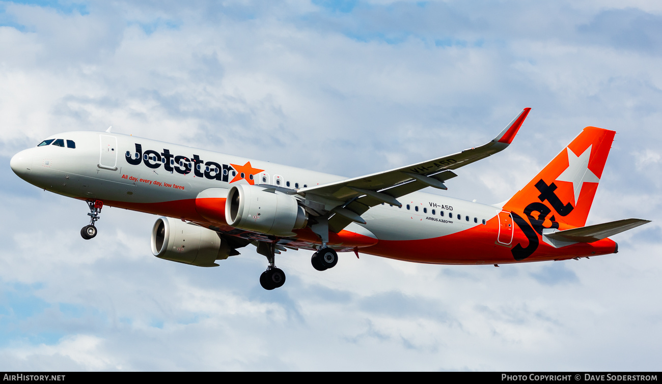 Aircraft Photo of VH-A5D | Airbus A320-251N | Jetstar Airways | AirHistory.net #843994