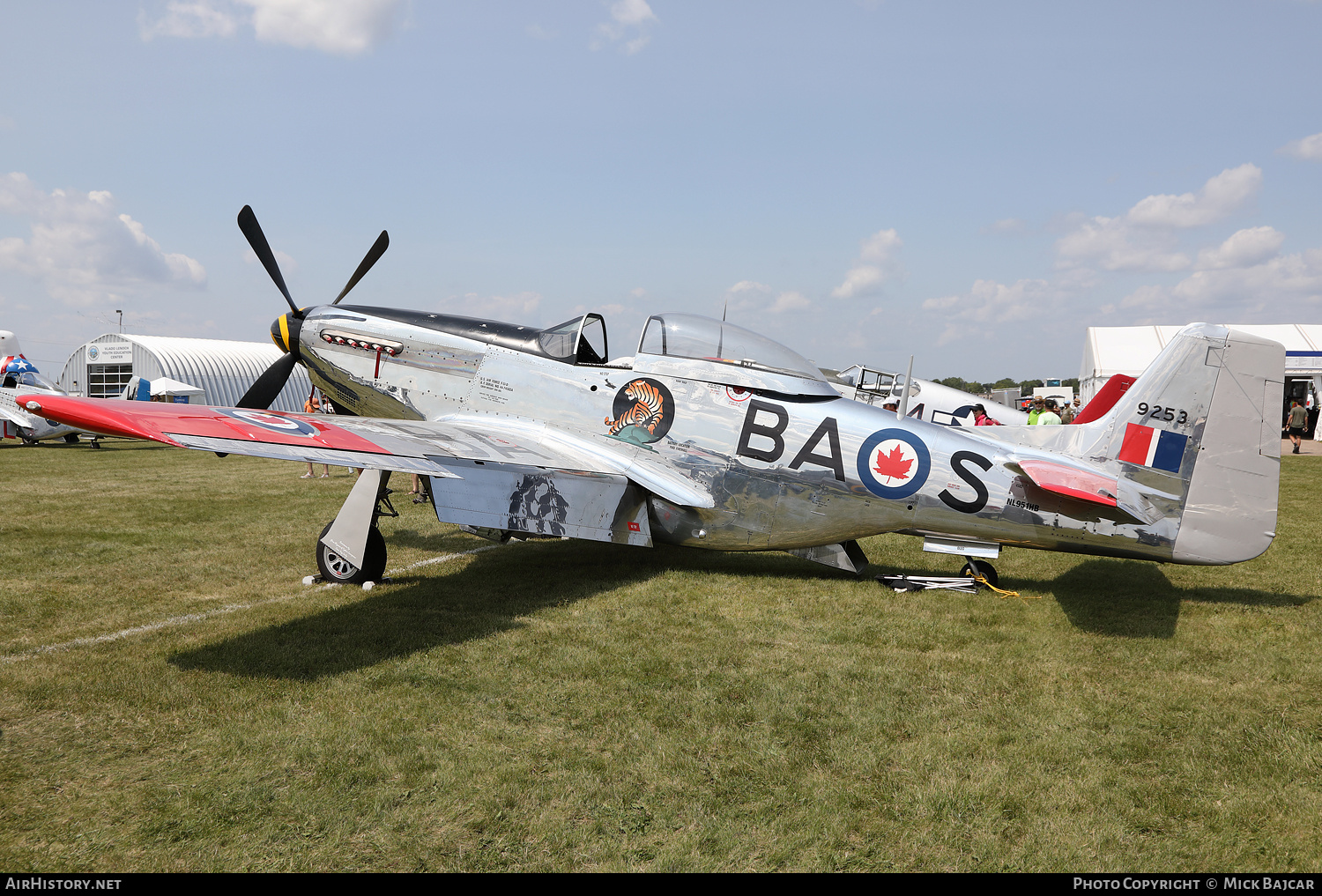 Aircraft Photo of N951HB / NL951HB / 9253 | North American P-51D Mustang | Canada - Air Force | AirHistory.net #844031