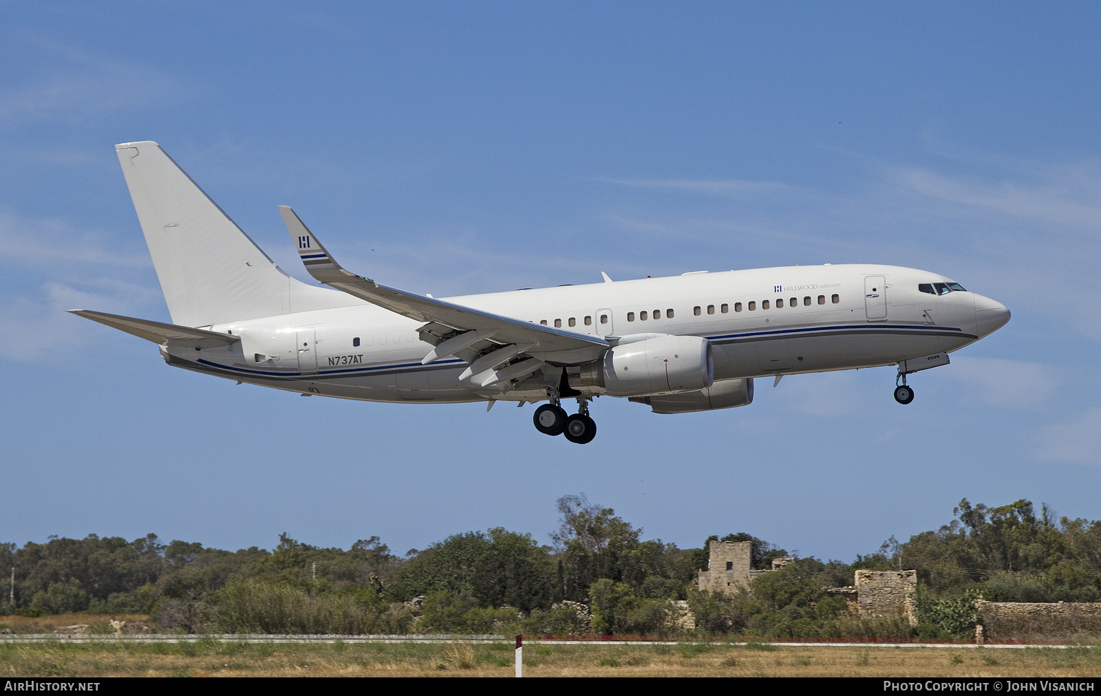 Aircraft Photo of N737AT | Boeing 737-7HJ BBJ | Hillwood Airways | AirHistory.net #844047