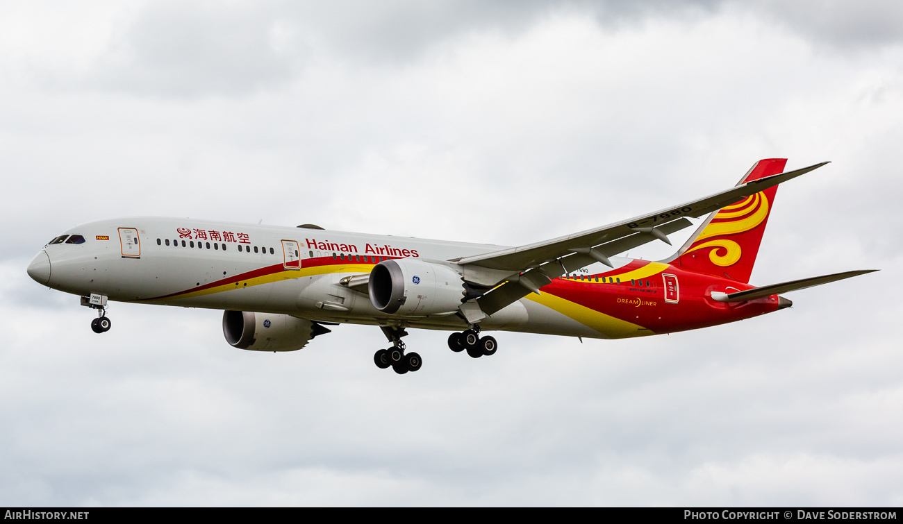Aircraft Photo of B-7880 | Boeing 787-9 Dreamliner | Hainan Airlines | AirHistory.net #844071