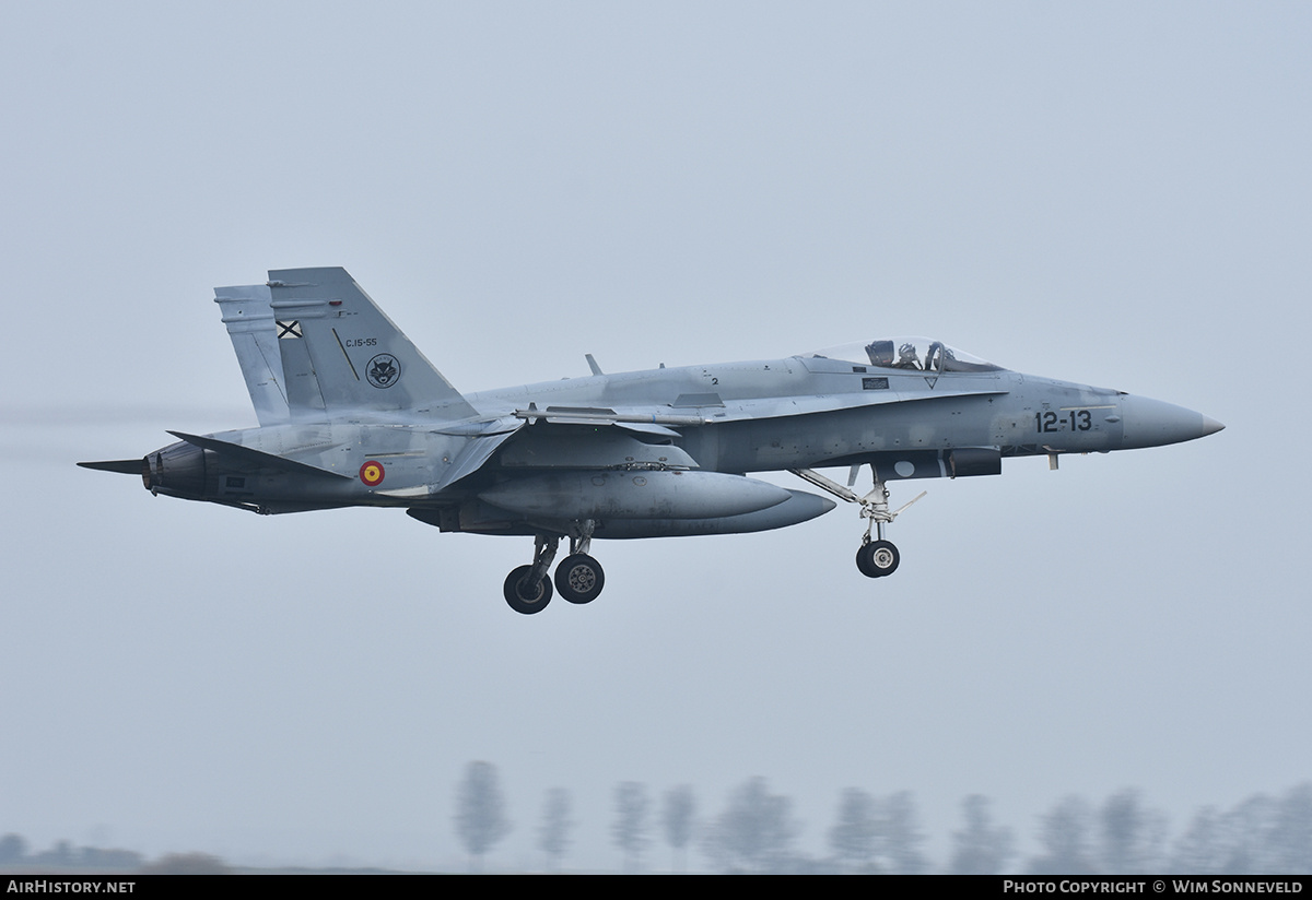Aircraft Photo of C.15-55 | McDonnell Douglas EF-18M Hornet | Spain - Air Force | AirHistory.net #844084