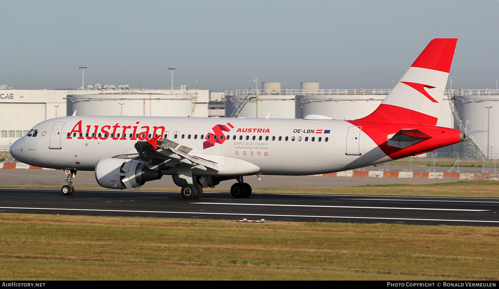 Aircraft Photo of OE-LBN | Airbus A320-214 | Austrian Airlines | AirHistory.net #844114
