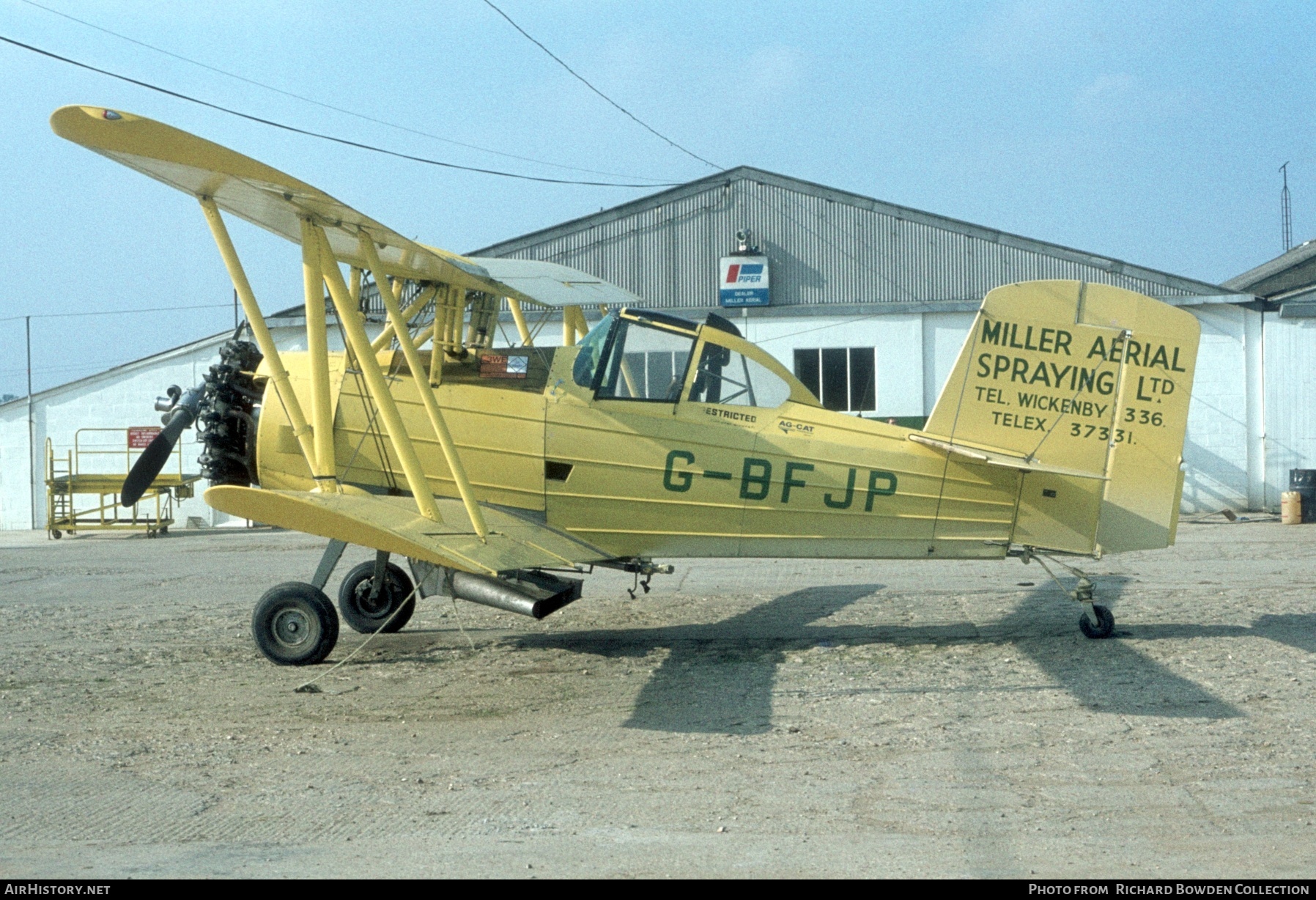 Aircraft Photo of G-BFJP | Grumman G-164B Ag-Cat | Miller Aerial Spraying | AirHistory.net #844201