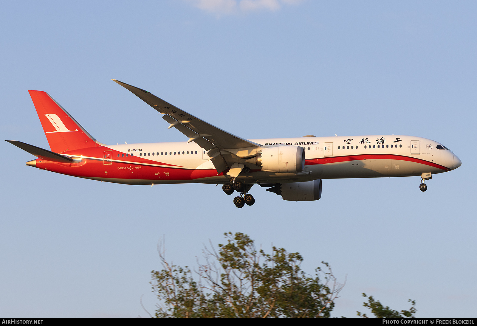 Aircraft Photo of B-208X | Boeing 787-9 Dreamliner | Shanghai Airlines | AirHistory.net #844254